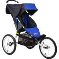 Jogging stroller with canopy.