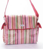 Fleurville pink stripe mothership diaper bag.